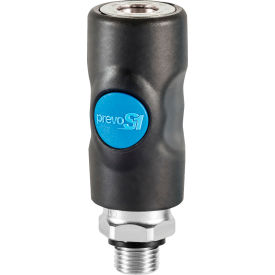Prevo S1 Safety Quick Coupling - 1/4" Industrial Interchange with 1/4" MNPT Connection