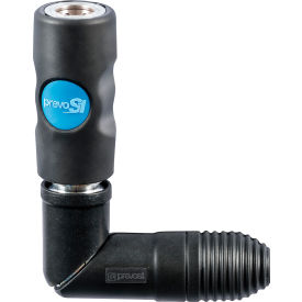 Prevo S1 Safety Swivel Quick Coupling - 3/8"Industrial Interchange with 3/8" FNPT Connection