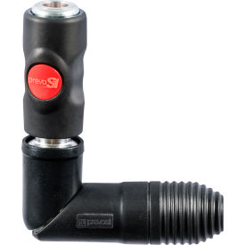 Prevo S1 Safety Swivel Quick Coupling - 1/4" Automotive Profile with 3/8" FNPT Connection