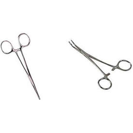 Kelly Forceps, Medical Forceps, Locking Forceps, Silver, 5.5