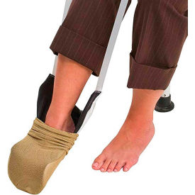 Deluxe Sock Aid - Easily Pull on Socks Without Bending, Slip Resistance, White