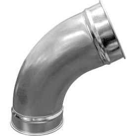 60 Degree Elbow, 1.0 CLR, 3" Diameter, Galvanized, 22 Gauge