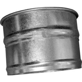 Clamp Together Hose Adapter, 3" Diameter, Galvanized, 22 Gauge