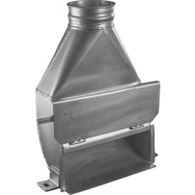 8" Diameter Galvanized 18 Gauge Clamp Together Floor Sweep
