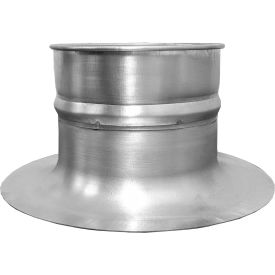 Clamp Together Bell Mouth Hood, 8" Diameter, Galvanized, 22 Gauge