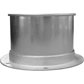 Clamp Together Angle Flange Adapter, 14" Diameter, Galvanized, 20 Gauge