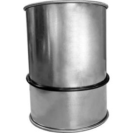 Clamp Together Adjustable Sleeve w/ O-ring, 5" Diameter, Galvanized, 22 Gauge