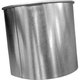 Clamp Together Machine Adapter, 3" Diameter, 304 Stainless Steel, 24 Gauge