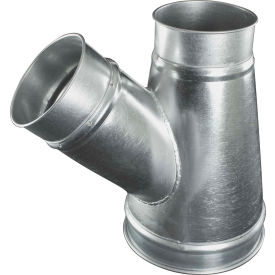 Standard Branch, 45 ° 6-6-6, 6" Diameter, Galvanized, 18 Gauge