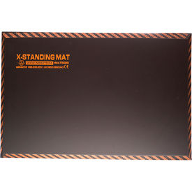 X-Standing Mat, 16" X 28", Safety Edges, Waterproof Foam, Meets Flammability Standard