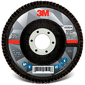 Flap Disc, 4 1/2" x 7/8 in, 120+ YF-weight, 10 Per Case