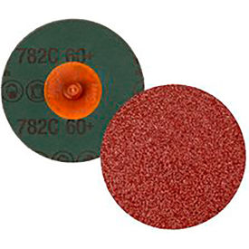 Roloc Fibre Disc 782C, 60+, TR, 3 in, Die R300V, 50 per inner, 200 Per Case