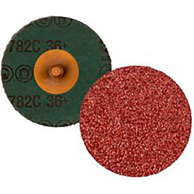 Roloc Fibre Disc 36+, TR, 3 in, Die R300V, 50 per inner, 200 Per Case