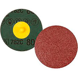 Roloc Fibre Disc 782C, 80+, TR, 3 in, Die R300V, 50 per inner, 200 Per Case