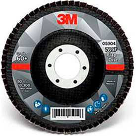 Flap Disc 769F, T27, 4 1/2" x 7/8 in, 60+ YF-weight, 10 Per Case