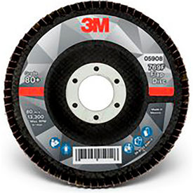 Flap Disc, 4 1/2" x 7/8 in, 80+ YF-weight, 10 Per Case