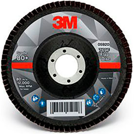 Flap Disc, 5" x 7/8 in, 80+ YF-weight, 10 Per Case