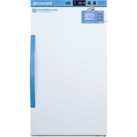 Counter Height Vaccine Refrigerator, 3 Cubic Ft, 19"W x 19"D x 34"H, Solid Door