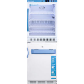Vaccine Refrigerator/Freezer Combination, 9.4 CuFt, 23-5/8"W x 24-3/8 "D x68"H, Glass Door