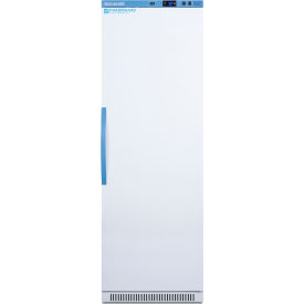 Upright Vaccine Refrigerator, 15 Cubic Ft Capacity, Locker Shelves, Solid Door