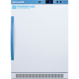 ADA Vaccine Refrigerator, 24-3/8"W x 24-3/8"D x 32.5"H, 6 CuFt, Solid Door, Drawers Shelf