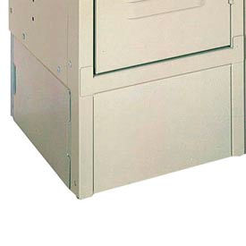 Closed End Locker Base - 12"Dx6"H - 2-Pack - Putty