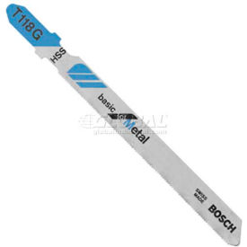 3" Metal Cutting T-Shank Jigsaw Blade, T118G, 36 TPI, 5-Piece