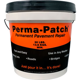Asphalt Repair Material Fine Mix, 30 lb Pail