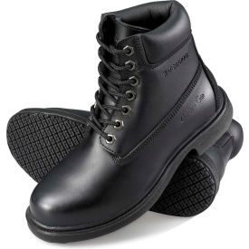 Men's Waterproof Work Boots, Size 9.5W, Black