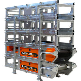 16"W Portable Modular Dirt & Aggregate Conveyor, 12' to 30'L, 92 FPM, 110V