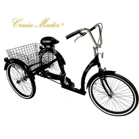 24'' Cruise Master Adult Tricycle, Black