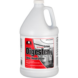 Nilodor Urine Digester with Odor Neutralizer, Apple Spice, Gallon Bottle, 4 Bottles/Case
