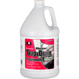 Nilozyme Trap & Drain Treatment, Fresh Scent, Gallon Bottle, 4 Bottles/Case