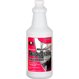 Nilozyme Trap & Drain Treatment, Fresh Scent, Quart Bottle, 12 Bottles/Case