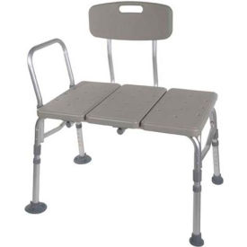 Plastic Tub Transfer Bench with Adjustable Backrest