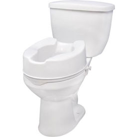 Raised Toilet Seat with Lock, Standard Seat, 6" Height