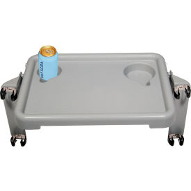 Walker Tray with Two Cup Holders, 16"W x 12"D x 2"H