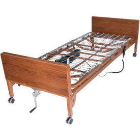 Ultra Light Semi Electric Hospital Bed with Full Rails and Innerspring Mattress