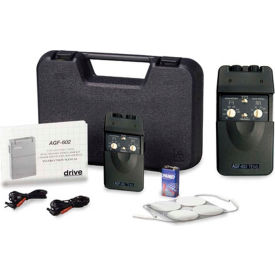 Portable Dual Channel TENS Unit with Timer and Electrodes AGF-602