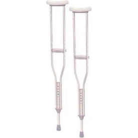Aluminum Walking Crutches with Underarm Pad and Handgrip, Adult, 1 Pair