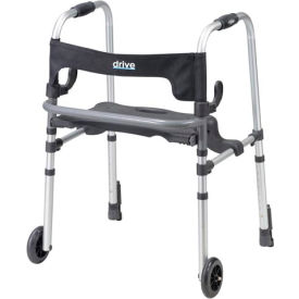 Clever-Lite LS Rollator Walker with Seat and Push Down Brakes