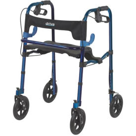 Deluxe Clever Lite Rollator Walker with 8" Casters