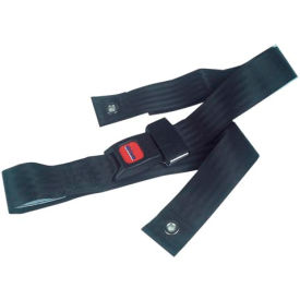 Black Wheelchair Seat Belt, Auto-Clasp Closure, Up to 48" Waist Size