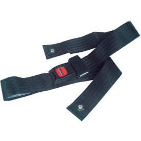Bariatric Wheelchair Seat Belt, Auto-Clasp Closure, Black, For Waist Sizes Up to 60"