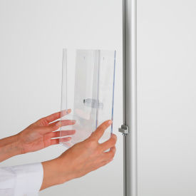 8.5" x 11" Brochure Holder For Clear Wall Separators