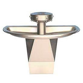 Wash Fountain, Semi-Circular, Off-line Vent, 4 Person