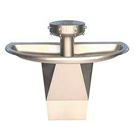 Wash Fountain, Semi-Circular, Raising Vent, 4 Person