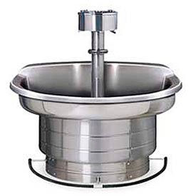 Wash Fountain, 54 In Wide, Semi Circular, 4 Person Sink
