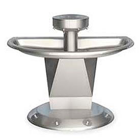 Wash Fountain, Semi-Circular, Raising Vent, 4 Person