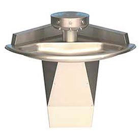 Wash Fountain, Off-line Vent, Corner, 3 Person